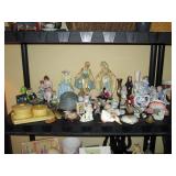 Living Room:  Figurines, Celluloid Dresser set,   