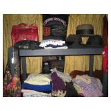 Back Bed Room: Purse, Hats, shirts