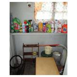 Back Bed Room Closet: Cleaning Chems, And other stuff