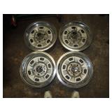 Basement: 4 Rally Rims  Chevrolet (Owner had a Chevelle)