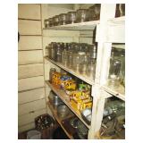 Basement Pantry:  Hundreds of Canning Jars, Lids, etc.