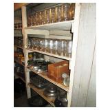 Basement Pantry:  More of the Hundreds of Canning Jars, Cooking things