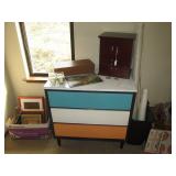 Upstairs Main Bedroom Right: Mid-Century Dresser, Jewelry Boxes