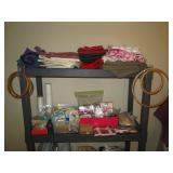 Upstairs Main Bedroom Right:  Quilting Material 