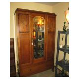 Living Room: Oak Armoire (English)