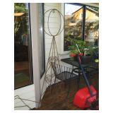 Back Deck: Wire Yard Art