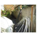 Back Deck Right Side: Wire Yard Art, 1/2 Curve Tubes