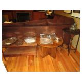 Family Room: Coffee Table, Tables, Silver Plate Platters