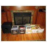 Family Room: Books, KLH Woofer, Books