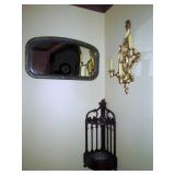 Dining Room: Vintage Mirror, Corner Shelf