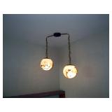 Living Room: Mid Century Hanging Lamp (On)