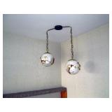 Living Room: Mid Century Hanging Lamp (Off)