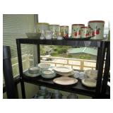 Kitchen: Vintage Canisters, Dishes 