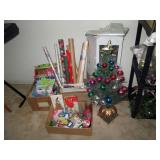 First Bed Room:  Fibre Op Christmas Tree, Wrapping Paper