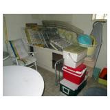 Laundry Room: Out Door Chairs & Tables, Coolers, Ironing Board