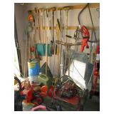 Garage: Garden Tools, Vintage Lawn Mowers, Shop Vacs, Weed eater
