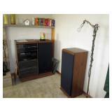 Living Room: Stereo FisherRA-863-2 Cabinet, CA-861 Amplifier w/REM-862 Remote, FM-AM/FM Stereo 861, 
