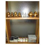 Living Room: Gold Duck & Owls, Napkin Holders, 