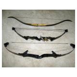 Living Room: 3 Bows, Tiger, Bear, White Hunter