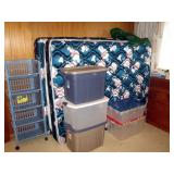 Recreation Room: Storage Bins, Queen Bed