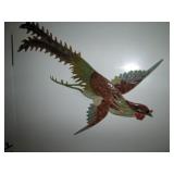 Chinese Room Divider Screen from Hong Kong Teak wood w/Stone Inlaid