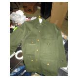 Vintage Hercules Wool Hunting Shirt Jacket M Forest Service Green 50s Sears USA