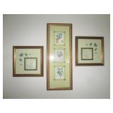 3 Botanicals Gilded Frames