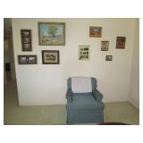 Jerry Pond Arizona Artist Oil Painting Palo Verde Tree (Signed) Christmas Pic, Blue Chair Other  Pic