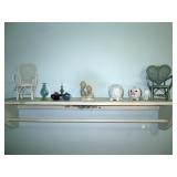 Middle Bed Room Shelf Unit, Doll Chairs, Precious Moments