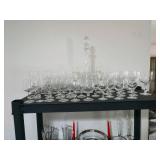 Living Room Forstoria Wine Goblets, Leaded Glass Decanter