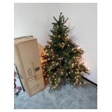 Living Room Lighted Christmas Tree