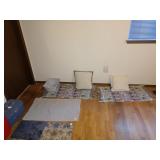Bed Room Left: Rugs, Pillows