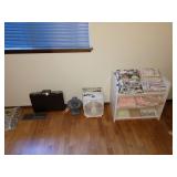 Bed Room Left: Briefcase, Fans, Shoe holder