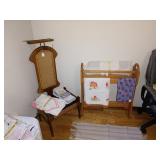 Bed Room Left: Clothes Butler, Blanket Holder