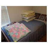 2nd Bed Room Right:  Quilts, Pillows, Bed