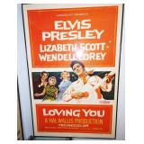 Up 1st Bedroom Right:  ©1957 Vintage "Loving You" Movie Poster