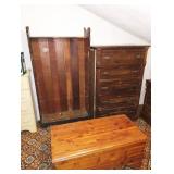 Up 2nd Bedroom Right: Dresser, Shelf Unit, Hope Chest