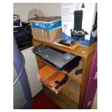 Down 1st Bedroom Right: Printer, File Folders, Box of Envelopes, Small Fountain  