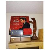Down 1st Bedroom Right: VHS Tape Holder, Card Holders, Bear Caddy, Elvis Ad