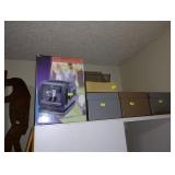 Down 1st Bedroom Right: Small TV & Radio, Card Holders