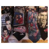  Up 1st Bedroom Right:  60 Elvis Ties