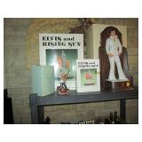 Living Room: Elvis Presley Liquor Bottles