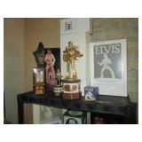 Living Room: Elvis Presley Liquor Bottles