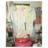 Down 1st Bedroom Right: 3 Rabbit Costumes