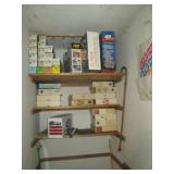 Downstairs Center Room Closet: Slide Boxes