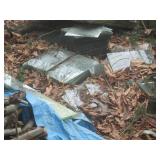 Back Yard:  1000 lbs. (Or More) of Shelving Glass from J.C. Penny