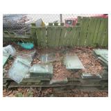 Back Yard:  1000 lbs. (Or More) of Shelving Glass from J.C. Penny