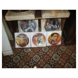 Upstairs 2nd Bedroom Right: Elvis collectors Plates (Approx 120)