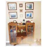 Living Room: Oak Drop front Desk Living Room: Oak Drop front Desk