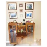 Living Room: Oak Drop front Desk 